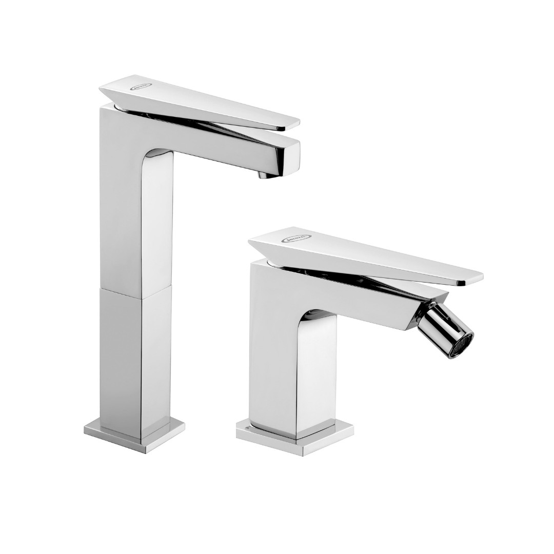 Set Miscelatore Lavabo Alto e Bidet  | Jacuzzi Rubinetteria Beam