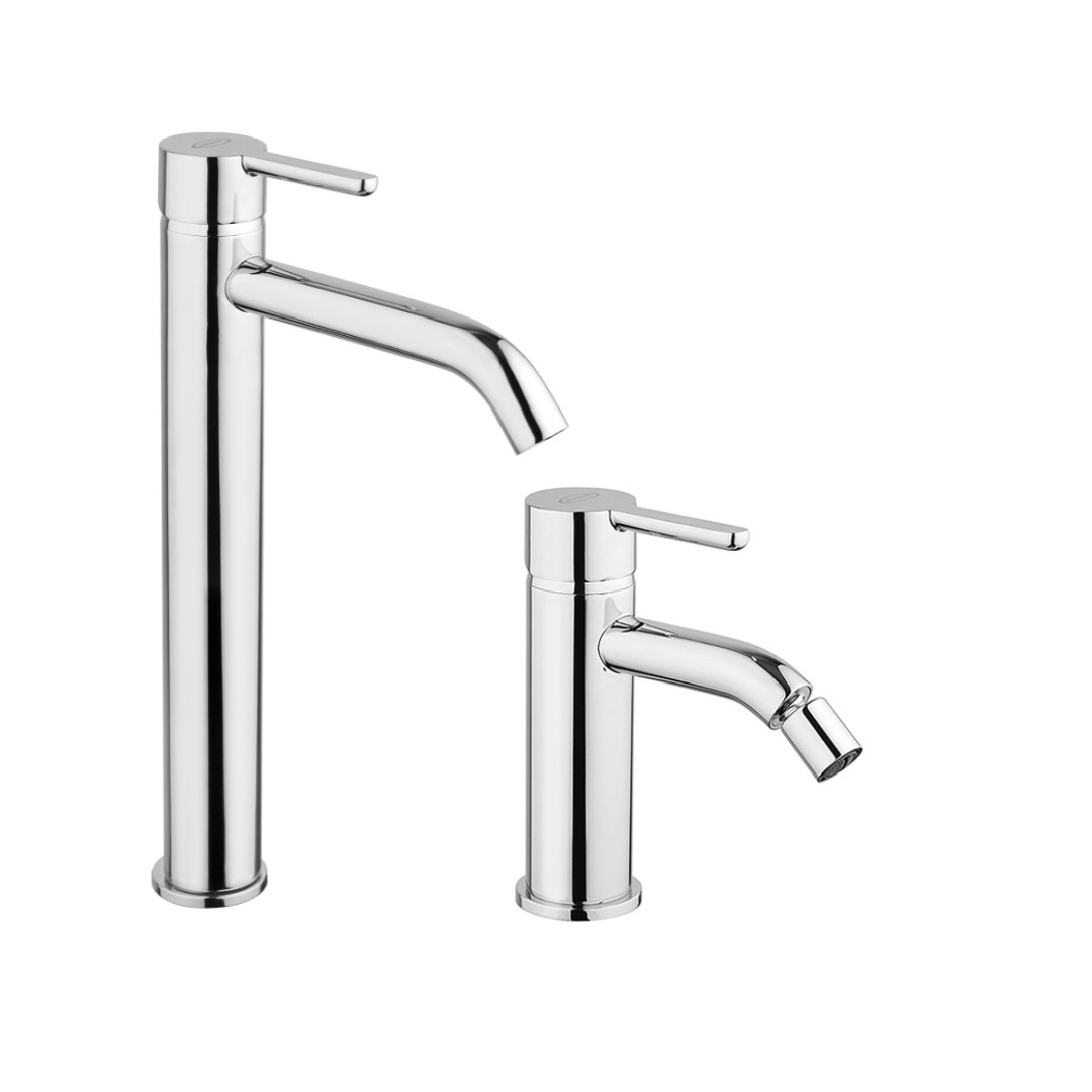 Set Miscelatore Lavabo Alto e Bidet  | Jacuzzi Rubinetteria Sunset