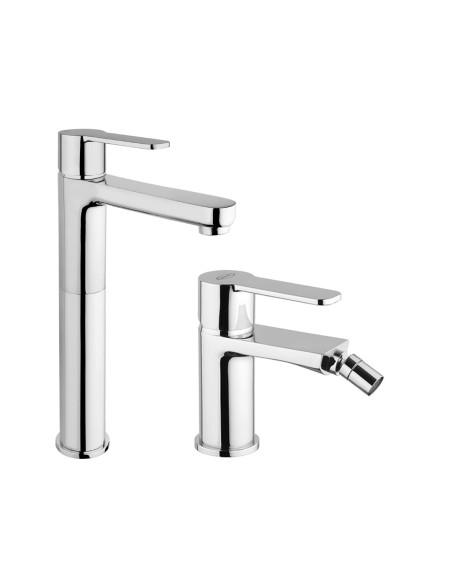 Set Miscelatore Lavabo Alto e Bidet | Jacuzzi Rubinetteria Eolo