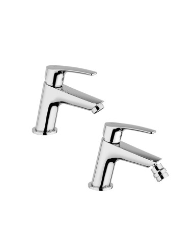 Set Miscelatore Lavabo e Bidet | Jacuzzi Rubinetteria Lucente Set Rubinetteria Bagno