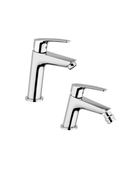 Set Miscelatore Lavabo Medio e Bidet | Jacuzzi Rubinetteria Lucente