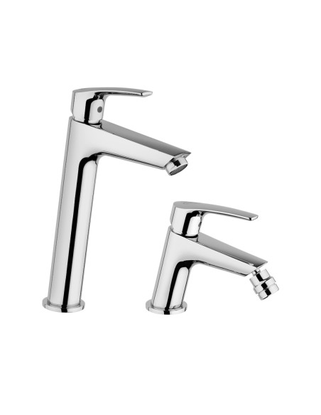 Set Miscelatore Lavabo Alto e Bidet | Jacuzzi Rubinetteria Lucente
