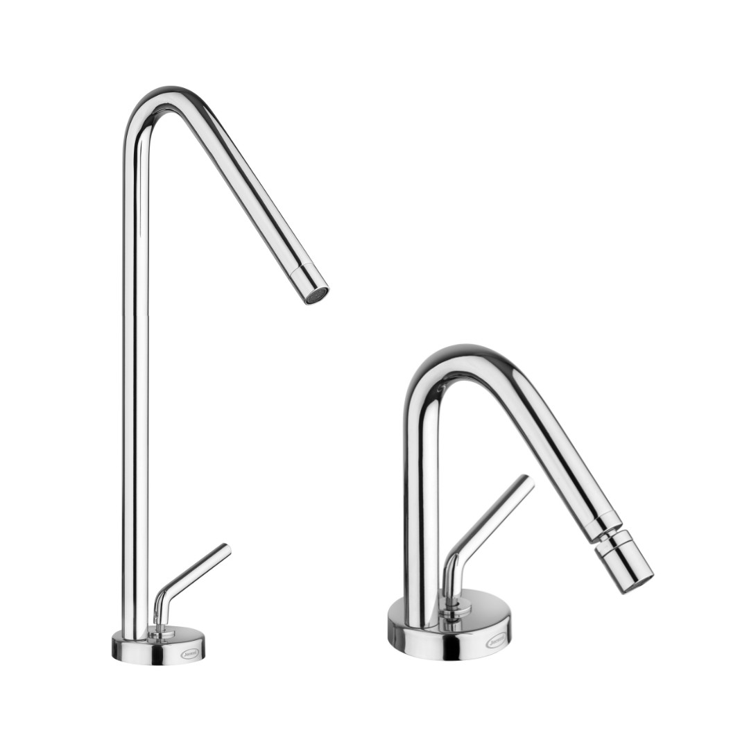 Set Miscelatore Lavabo Alto e Bidet | Jacuzzi Rubinetteria Lumos