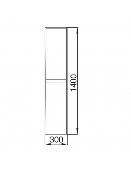 Colonna da Bagno 30x140 cm Blue Satin | Salgar Noja