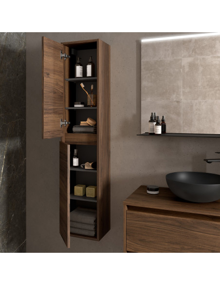 Colonna da Bagno 30x140 cm Noce Maya | Salgar Noja