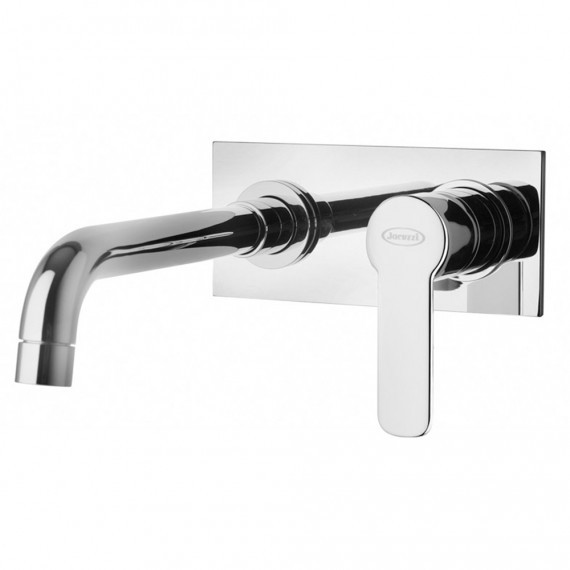 Miscelatore Lavabo a Parete con Piastra | Jacuzzi Rubinetteria Eolo