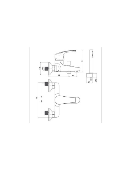 Miscelatore Vasca Esterno con Duplex | Jacuzzi Rubinetteria Lucente