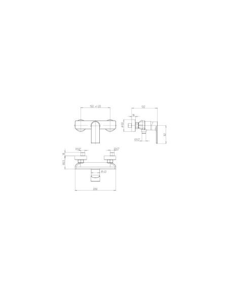 Miscelatore Doccia Esterno | Jacuzzi Rubinetteria Twilight