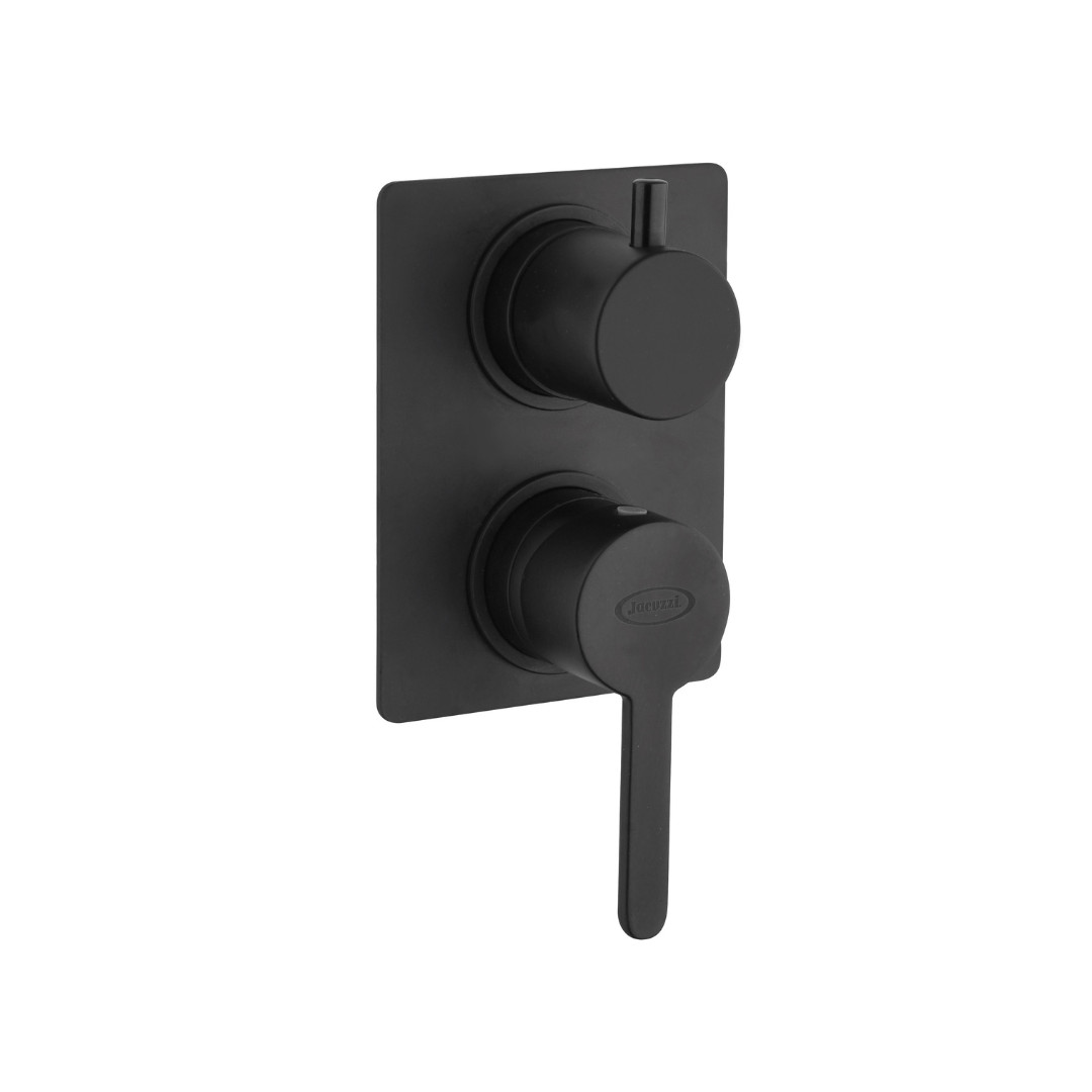 Miscelatore Doccia Incasso Due Uscite Nero Opaco | Jacuzzi Rubinetteria Sunset Yo