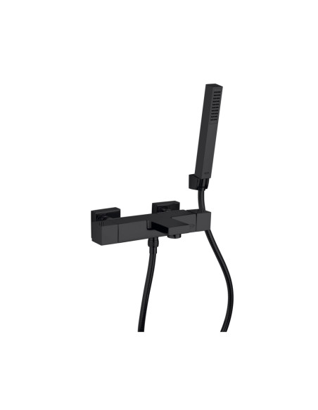 Miscelatore Termostatico Vasca Esterno con Duplex Nero Opaco | Jacuzzi Rubinetteria Twinkle Yo