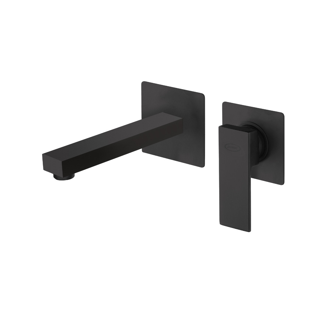 Miscelatore Lavabo a Parete Nero Opaco | Jacuzzi Rubinetteria Twinkle Yo