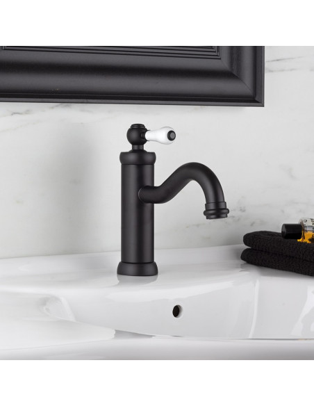 Miscelatore Lavabo Nero Opaco | Jacuzzi Rubinetteria Tosca Yo