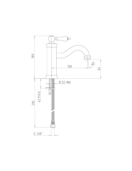 Miscelatore Lavabo Nero Opaco | Jacuzzi Rubinetteria Tosca Yo