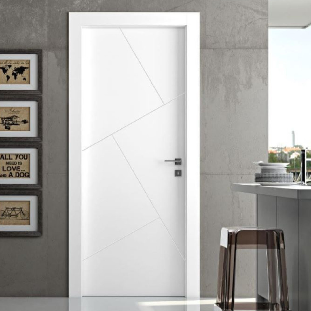 Porta Battente Laccato Latte L 80 X H 2,10 | Pail Riga Milano