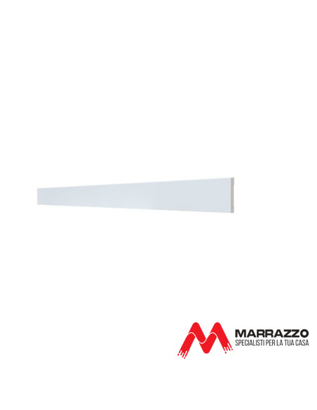 Coprifilo Telescopico Piatto Rivestito Bianco 2250 x 90 mm Spessore 11 mm