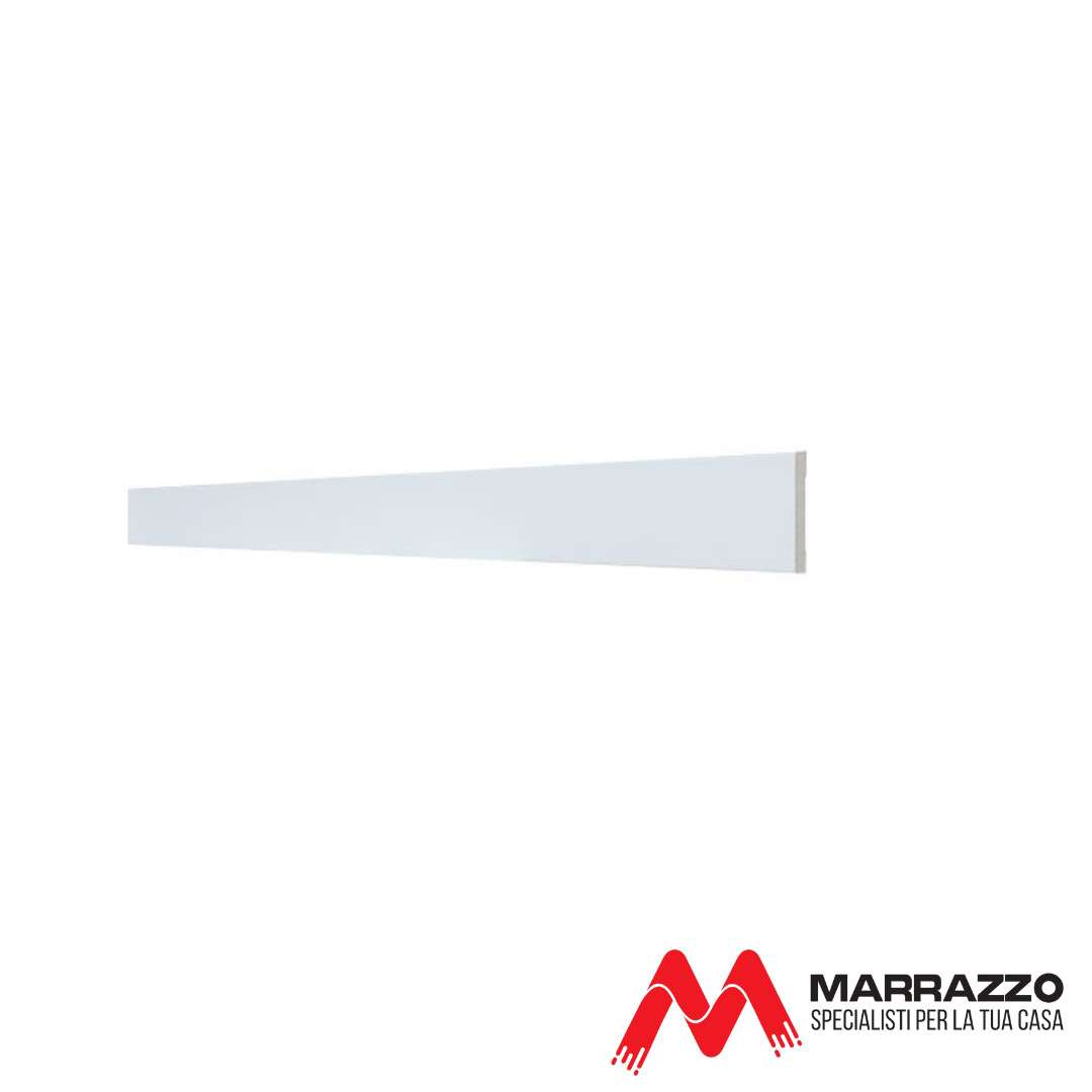 Coprifilo Telescopico Piatto Rivestito Bianco 2250 x 90 mm Spessore 11 mm