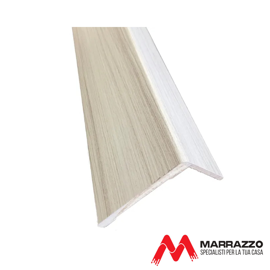 Coprifilo Telescopico Piatto Rivestito Palissandro White 2250 x 70 mm Spessore 11 mm