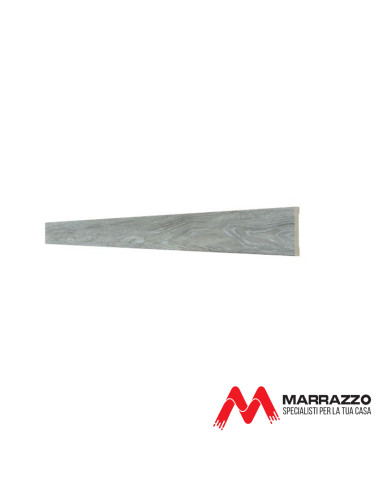 Coprifilo Telescopico Piatto Rivestito Rovere Grigio 2250 x 90 mm Spessore 11 mm
