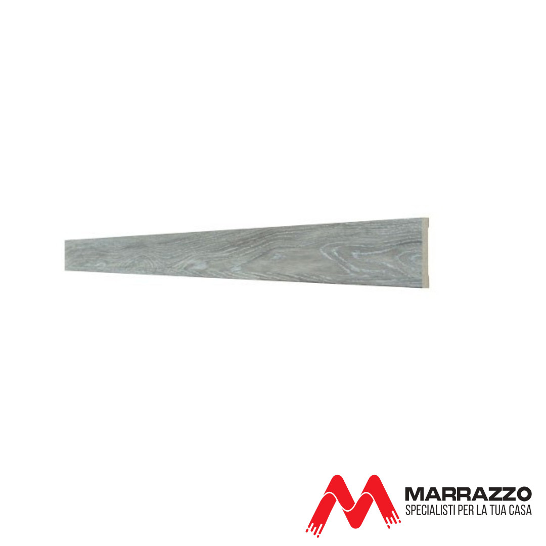 Coprifilo Telescopico Piatto Rivestito Rovere Grigio 2250 x 90 mm Spessore 11 mm