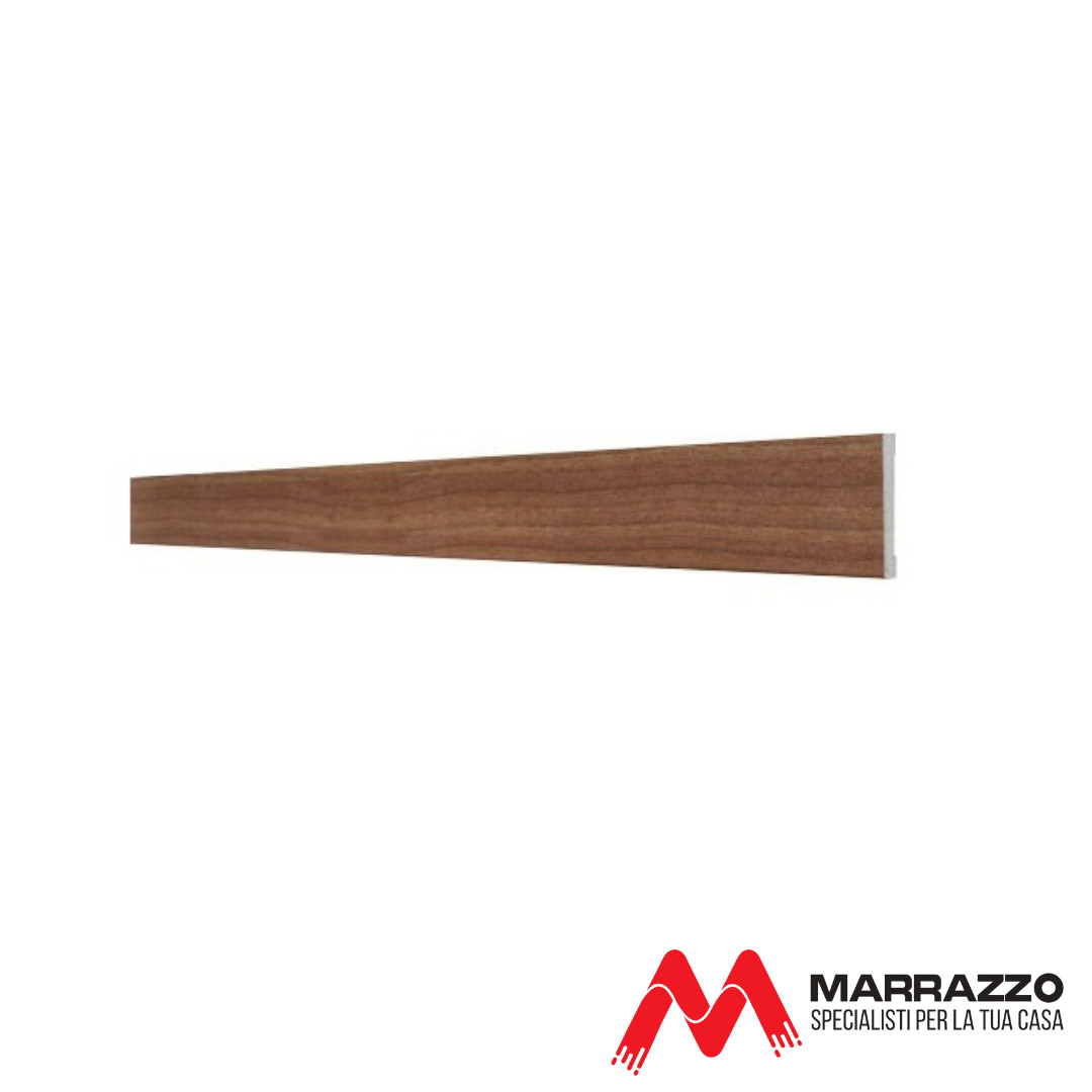 Coprifilo Telescopico Piatto Rivestito Noce Chiaro 2250 x 70 mm Spessore 11 mm
