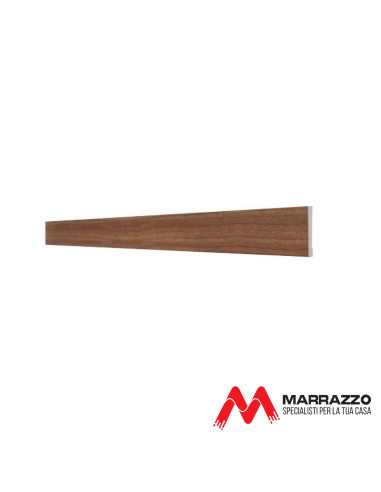 Coprifilo Telescopico Piatto Rivestito Noce Chiaro 2250 x 90 mm Spessore 11 mm