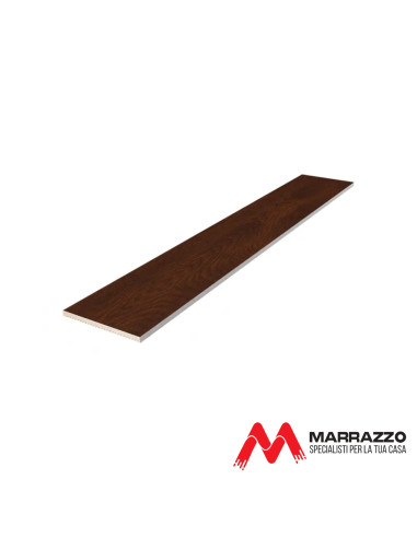 Coprifilo Telescopico Piatto Rivestito Noce Nazionale 2250 x 70 mm Spessore 11 mm