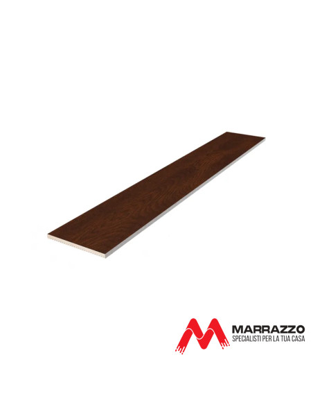 Coprifilo Telescopico Piatto Rivestito Noce Nazionale 2250 x 90 mm Spessore 11 mm