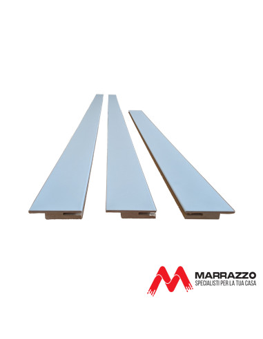 Kit di Compensazione Bianco Liscio 220 x 5 cm Spessore 12 mm Accessori Porte & Portoncini