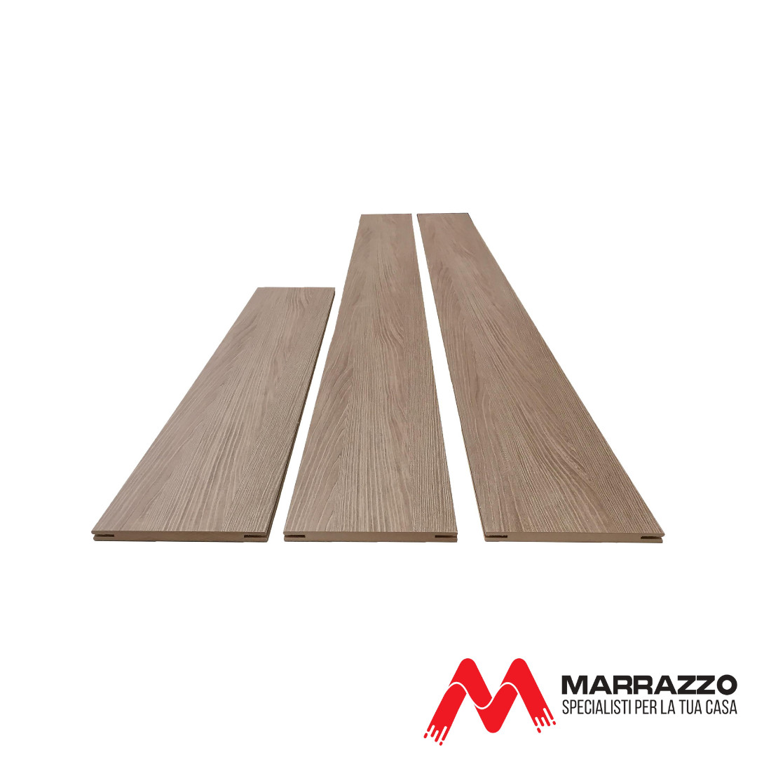 Kit di Compensazione Noce Chiaro 220 x 5 cm Spessore 12 mm