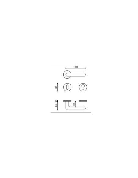 Maniglia Porta per Interno in Ottone |  ZB Blade
