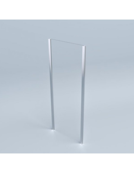 Pannello Fisso 80 cm Per Box Doccia Cristallo Temperato Trasparente 6 mm 190h cm | New Vertigo Angolare