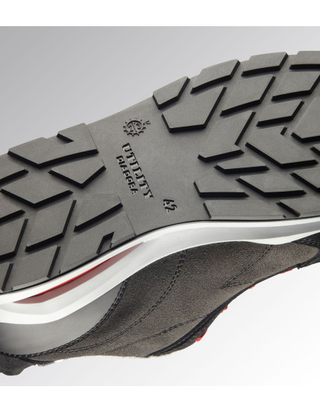 Scarpa Antinfortunistica S3S Grigio Asfalto/Rosso | Diadora Run Net Airbox Low