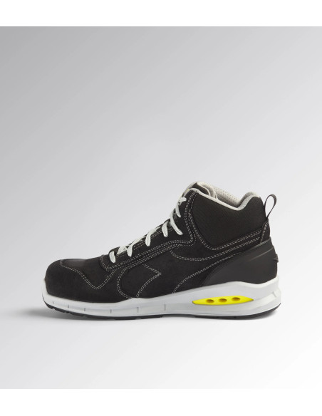 Scarpa Antinfortunistica S3S Nero/Giallo | Diadora Run Net Airbox Mid