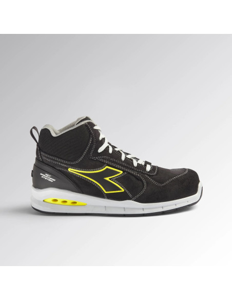 Scarpa Antinfortunistica S3S Nero/Giallo | Diadora Run Net Airbox Mid
