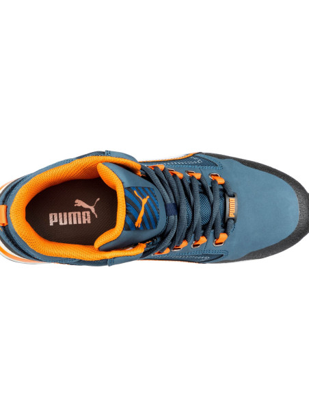 Scarpa Antinfortunistica S3 HRO SRC Blu/Arancio | Puma Safety Crosstwist Mid