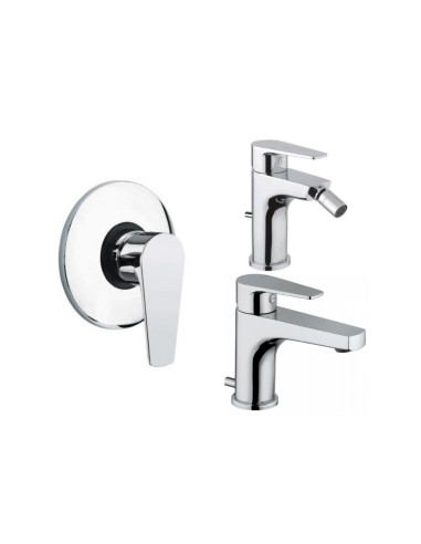 Set Miscelatore Lavabo - Bidet - Incasso Doccia | Bongio Pi 7