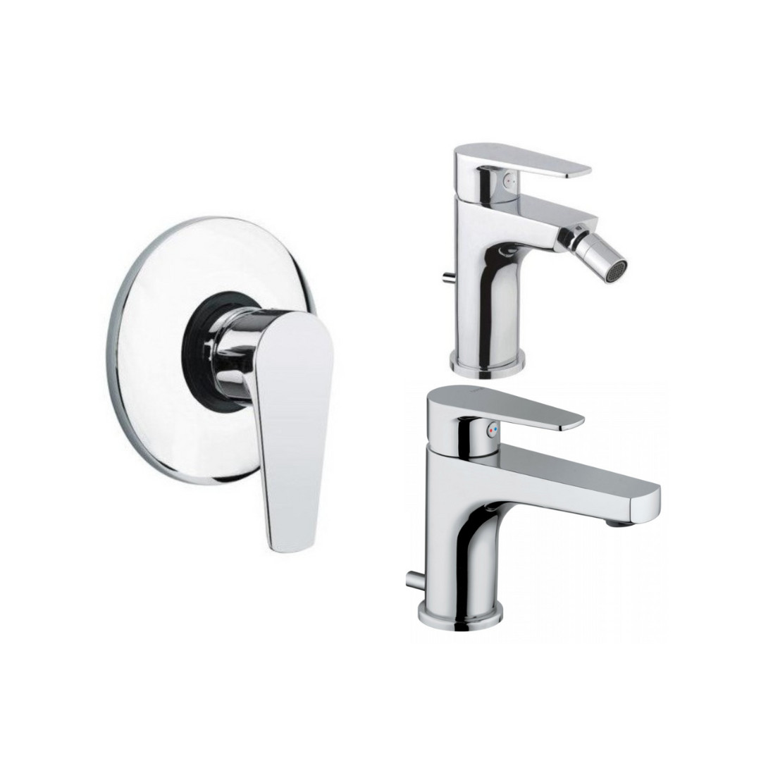 Set Miscelatore Lavabo - Bidet - Incasso Doccia | Bongio Pi 7