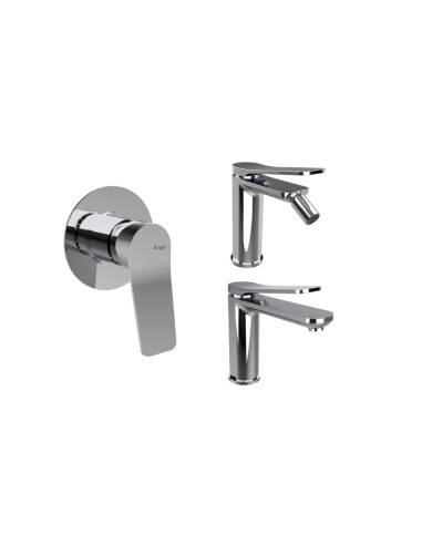 Set Miscelatore Lavabo - Bidet - Incasso Doccia | Bongio Gio2