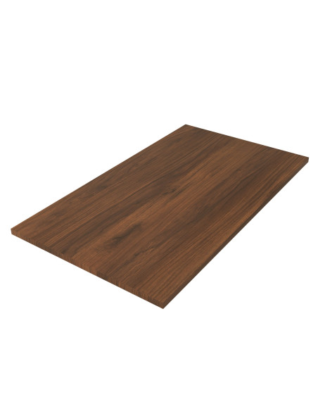 Mobile da Bagno Sospeso 80 cm con Top e Specchio Inclusi Noce Maya | Salgar Noja