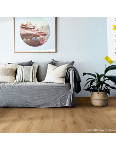 Pavimento Laminato 7 mm Rovere Biondo 1261 x 192 mm | Unilin Vitality Original Pavimenti in Laminato