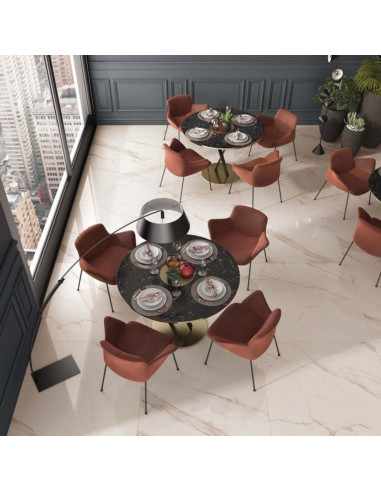 Pavimento Gres Porcellanato Rettificato Effetto Marmo 60x120 cm | Abk Sensi Up Calacatta Gold Lux Pavimenti in Gres Porcellanato