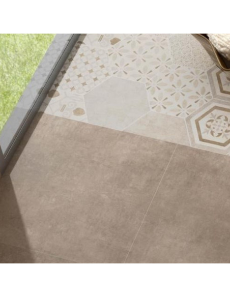 Pavimento Gres Porcellanato Effetto Opaco 60x60 cm Rettificato | Pamesa Atrium Alpha Taupe Pavimenti in Gres Porcellanato