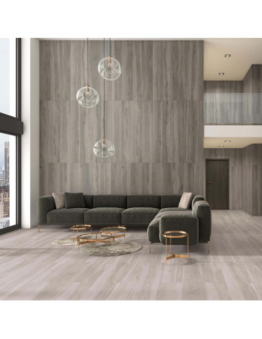 Pavimento Gres Porcellanato Effetto Legno 20x75 cm | Tau Origin Silver Pavimenti in Gres Porcellanato