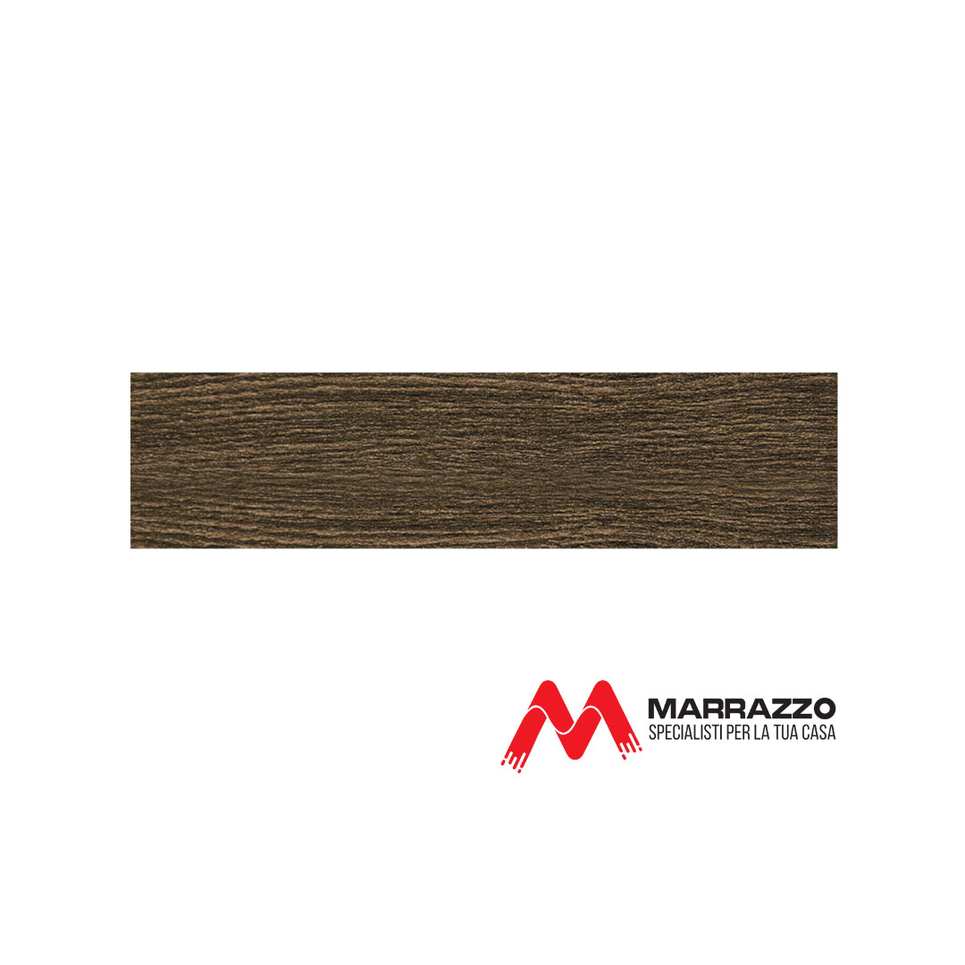 Battiscopa Mdf Noce Scuro Spessore 15 mm x 8 cm x 240 cm