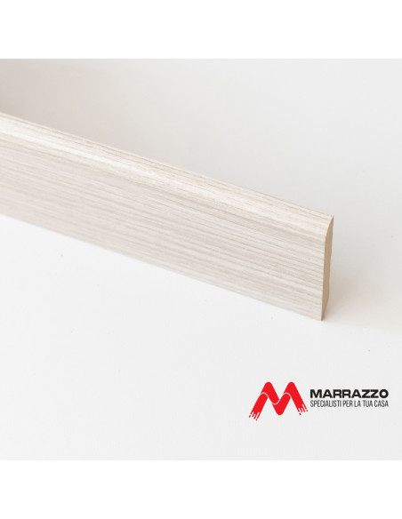 Battiscopa Mdf Rovere Sbiancato Spessore 15 mm x 8 cm x 240 cm
