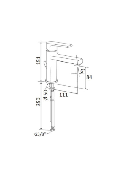 Miscelatore Lavabo Cromo Senza Scarico | Mariani Rubinetterie Artic Rubinetteria Lavabo Bagno