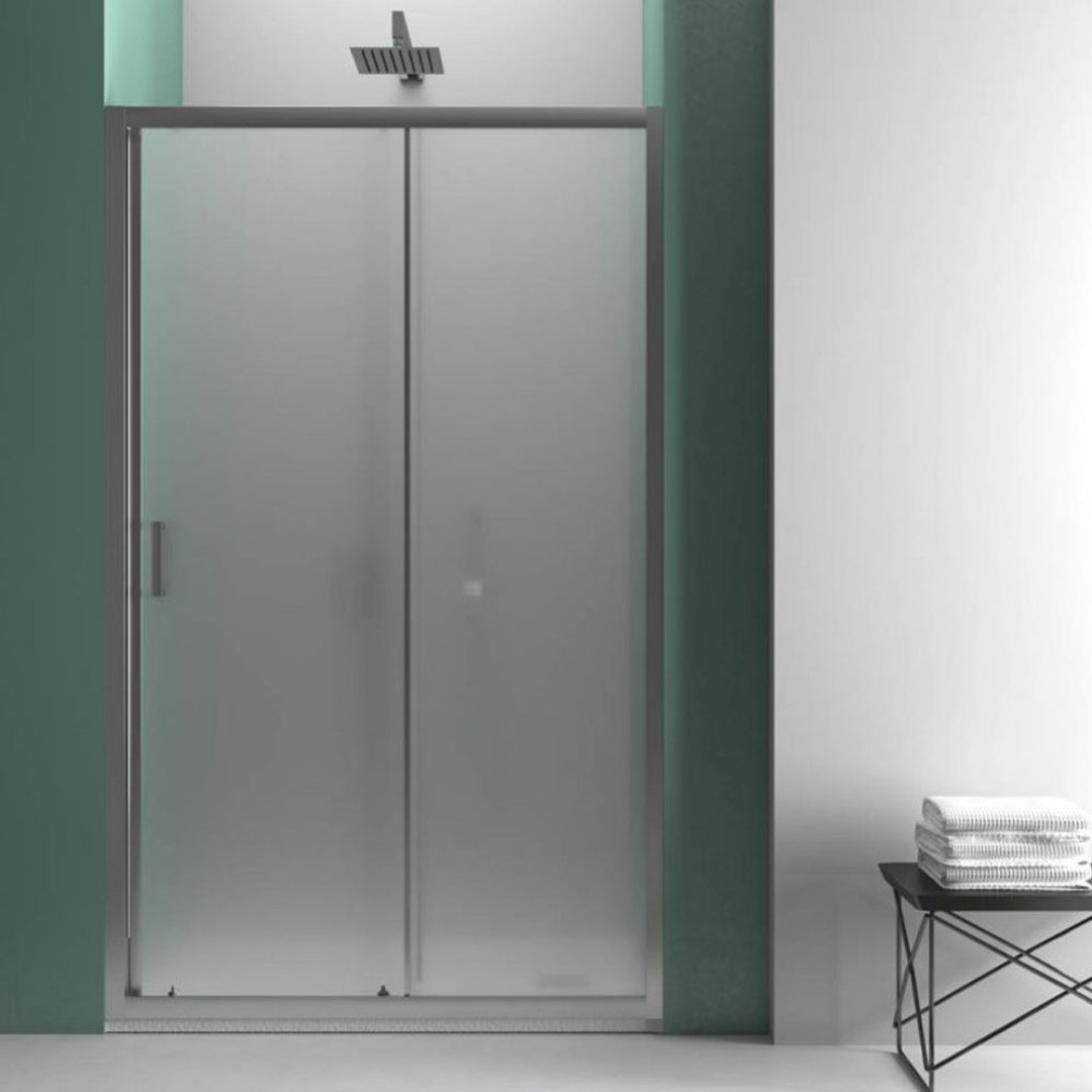 Porta Doccia da 140 cm In Cristallo Temperato 6 mm Opaco 190h cm| New Vertigo