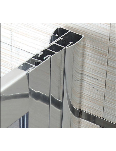 Profilo Di Estensione Per Box e Porta Doccia 3/6 cm Cromo Lucido 190h cm| New Fast Angolare