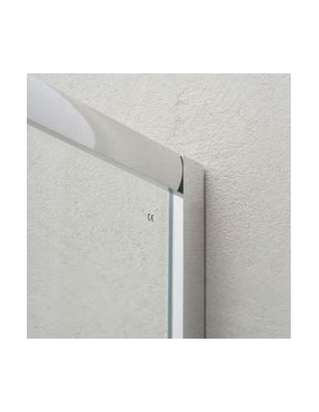 Box Doccia 3 Lati 70x110x70 cm con Porta Scorrevole e Cristallo Temperato 6 mm Trasparente 190h cm | Weiss Stern Tre Lati