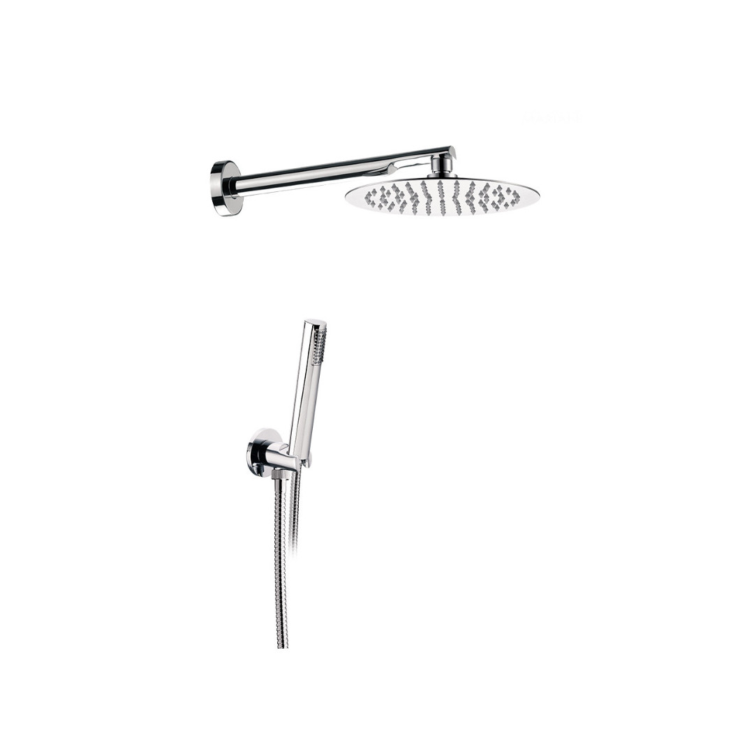 Set Doccia Acciaio Inox Tondo ⌀ 25 cm | Mariani Rubinetterie